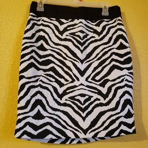 Zebra Print The Limited Viscose Blend Skirt